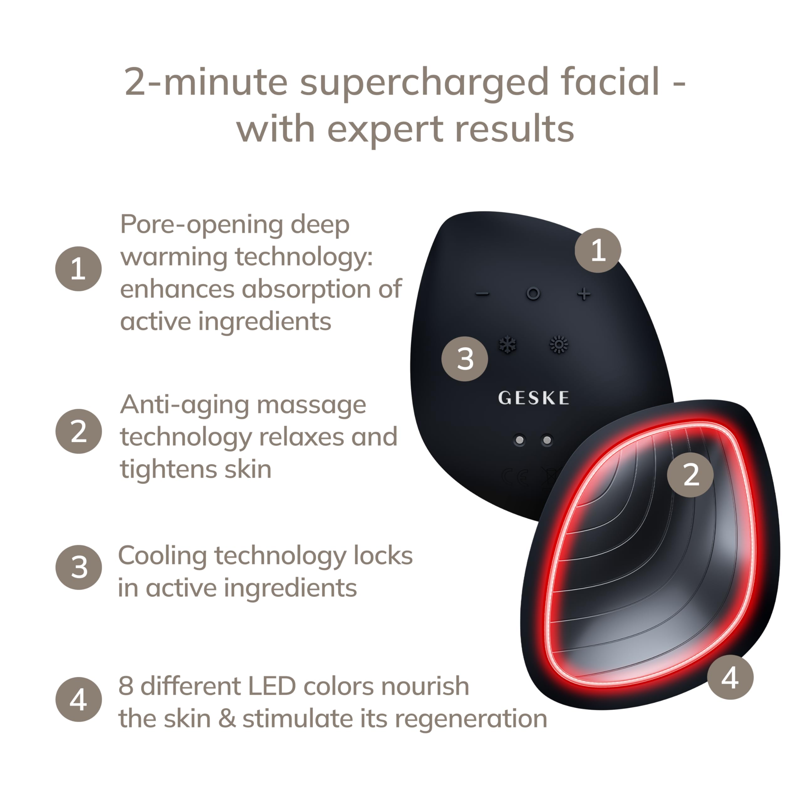 Amazon.com: GESKE SmartAppGuided™ Sonic Warm & Cool Mask | 9 in 1